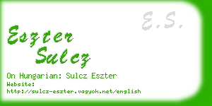 eszter sulcz business card